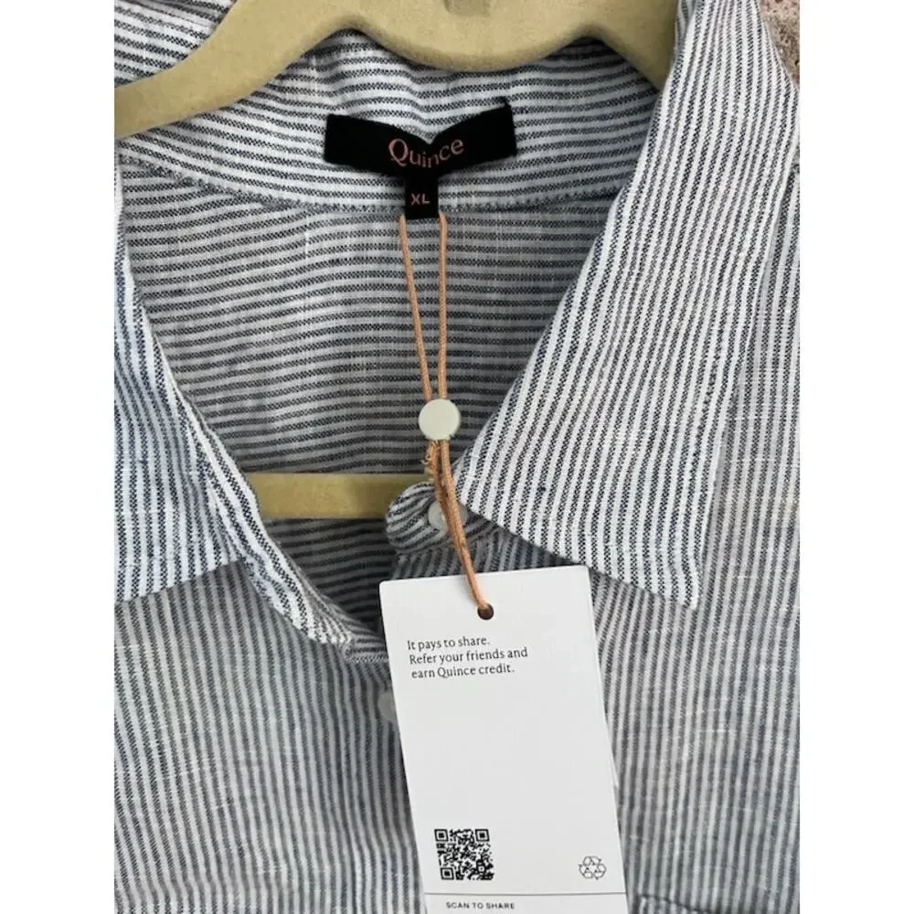 NWT Quince 100% European Linen Camp Shirt - Picture 2 of 3
